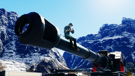 Sandstinger Train Robbery (Rico sits on the barrel)