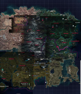 Reddit post of leaked screenshots reconstructed over official map.
