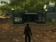 A police station, as seen in villages all throughout San Esperito before the liberation of the settlements.