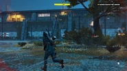Courtyard during the mission Storming the Hive.