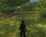 Grenades. Pull (G) to throw grenades. Press (MOUSE BUTTON 2) to target grenades in the air.