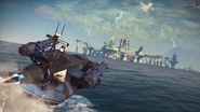 Official promotional screenshot of the Loochador and the Stingray.