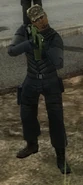 The Black Hand soldiers that wield the Fleisher AR-5 Blizzard have camouflage hats instead of masks.