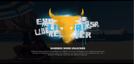 JC3 Sandbox Mode unlocked