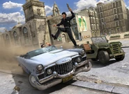 Promotional art. Hijacking a Cutler-Randall Conquistador.