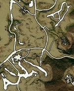 The map of this area has some odd large white areas.