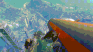 A gif of using boosters to steer a Type 1 missile into Quya. Click to view in higher quality.