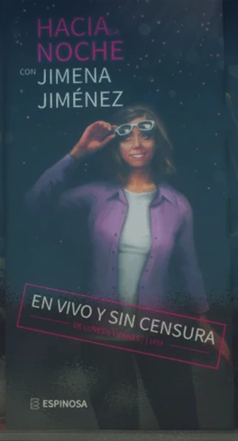 A poster on the shop window.