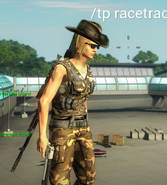 Marias character model in use in Just Cause 2 Multiplayer.