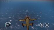 Pursuing a Medici Military CS7 Thunderhawk near Stingray Area. Note this is a Japanese version of the game.