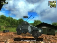 Launched Ballard.png (593 KB) The turret glitch doesn't just affect the player. The vehicle in the foreground is a Harland DTWV-2 AA gun.