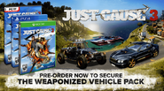 The pre-order vehicles are now available as separate DLCs.