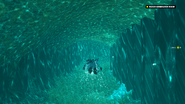 Tangled Up In Blue (swimming long tunnel).png (1.85 MB) Swimming long tunnel. In the mission Tangled Up In Blue.