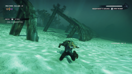 Shipwreck near Challaku