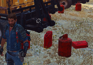 JC3 - The smallest gas tanks near some fuel canisters.