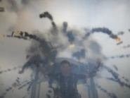 The explosion after the mission Pirate Broadcast.