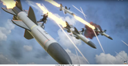 JCM trailer screenshot (crew riding missiles)