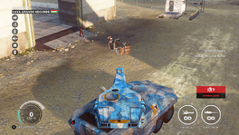 JC3 shielded tank vs. invisible car
