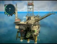 The only offshore rig in the area, Pelantar Gas Panau Selatan.