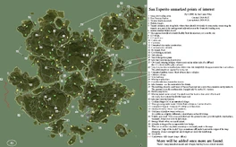 Several glitches are shown on this map.