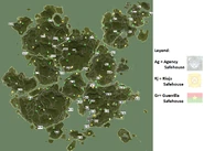 Locations of the safehouses in San Esperito. See also: Maps.