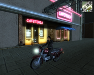 A Cefeteria at night.