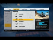 The vehicle's Rebel drop screen.