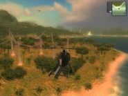 As seen in JC1. Note the city Nuevo Estocolmo in the distance.