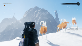 JC4 Three golden mountain goats