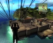 During the mission. Notice a boat at the dock. It seems to be a flat (low level of detail) Triton - patroller.