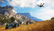 JC3 tractor and castle