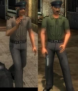 The guards within the prison use Harker 357 Sawback revolvers.