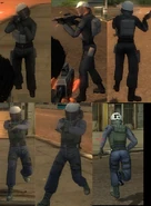 The SWAT units that are used by the San Esperito Police Department in high government heat during liberations.