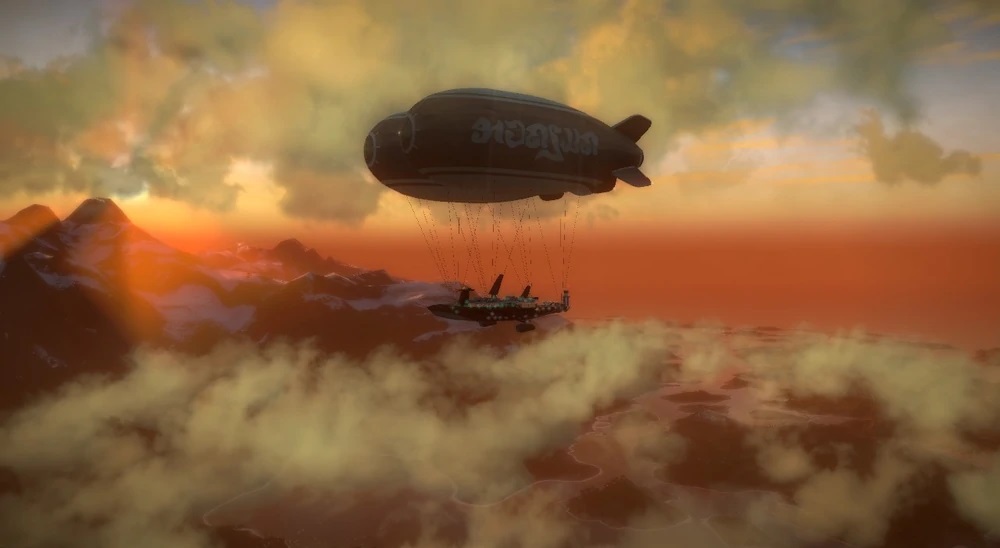 Майл хай. Just cause 2 дирижабль. Mile High Club just cause 2. Just cause 2 Mile High. Дирижабль на закате.