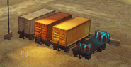 More trailers with shipping containers and Small Destructibles.