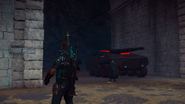 A military Imperator Bavarium Tank driven to Refugio Umbra by the player.