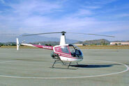 The Robinson R22, the real life counterpart of this vehicle.