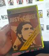 A "sealed" promotional copy of Just Cause. Technically sealed.