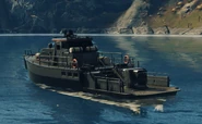 Stormwater Patrol Boat (Black Hand) rear left side view