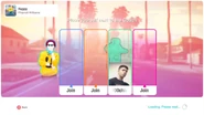 Just Dance 2020 coach selection screen