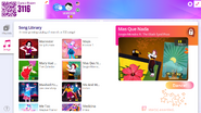 Mas Que Nada on the Just Dance Now menu (computer)