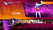 Mr. Saxobeat on the Just Dance 2018 menu