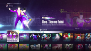 Tico-Tico No Fubá on the Just Dance 2016 menu