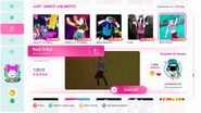 Rock N Roll on the Just Dance 2020 menu