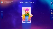 Just Dance 2025 Edition coach selection screen
