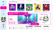 Boy, You Can Keep It on the Just Dance 2021 menu