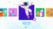 Space Cat on the Just Dance 2021 menu (Kids Mode)