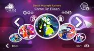 Come On Eileen on the Just Dance 2 menu