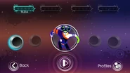 Just Dance 3 coach selection screen (Wii/PS3)