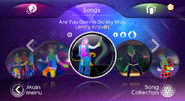 Are You Gonna Go My Way on the Just Dance 3 menu (Wii/PS3)